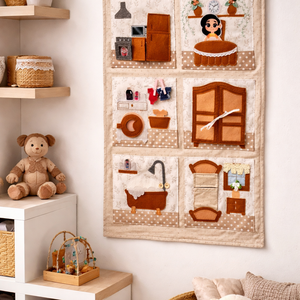 Babaházas Csendeskönyv - játék & sport - baba & babaház - babaház - Meska.hu