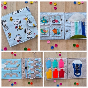 6 feladatos csendeskönyv, Baba - mama, Baba játékok, Textilkönyv & Babakönyv, Varrás, MESKA