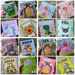 Csendeskönyv BORÍTÓK, Baba - mama, Baba játékok, Textilkönyv & Babakönyv, Varrás, MESKA