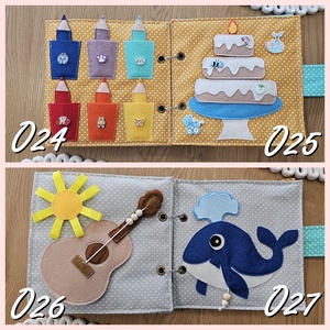 Csendeskönyv oldalak III.  - baba - mama - baba játékok - textilkönyv & babakönyv - Meska.hu