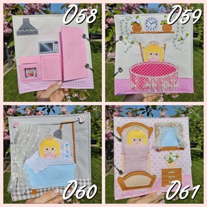 Csendeskönyv oldalak VI.  - baba - mama - baba játékok - textilkönyv & babakönyv - Meska.hu