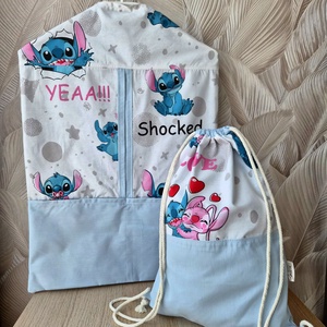 Stitch Ovis zsák tornazsákkal készletről - Meska.hu