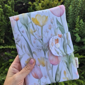 Prémium tulipános egészségügyi kiskönyv borító - baba - mama - babaemlékek - egészségügyi kiskönyv borító - Meska.hu