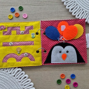 4 feladatos csendeskönyv - baba - mama - baba játékok - textilkönyv & babakönyv - Meska.hu