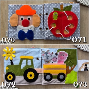 Csendeskönyv oldalak II.  - baba - mama - baba játékok - textilkönyv & babakönyv - Meska.hu
