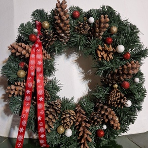 Karácsonyi ajtódísz, Karácsony, Karácsonyi lakásdekoráció, Karácsonyi ajtódíszek, Mindenmás, MESKA