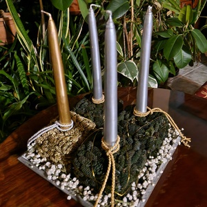 Karácsonyi asztali dísz - karácsony - adventi díszek - adventi asztaldísz - Meska.hu