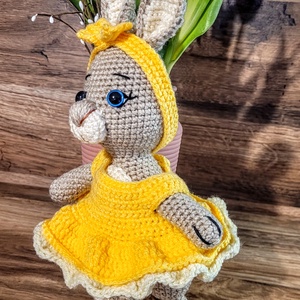 Horgolt nyuszi - baba - mama - baba játékok - játszószőnyeg - Meska.hu