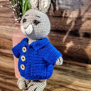 Horgolt nyuszika - baba - mama - baba játékok - játszószőnyeg - Meska.hu