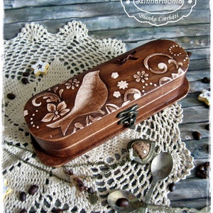 Tolltartó - Millefiore Madár (ékszertartó, pénzátadó, esküvő, nászajándék, ballagás, tanár, pedagógus, születésnap) -  - Meska.hu