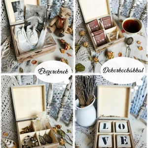 Ajándékdoboz szappanrózsákkal - Púder Mandala (emlékőrző, teás doboz, teafilter tartó, ékszertartó, emlék, keresztelő) - otthon & életmód - tárolás & rendszerezés - doboz - Meska.hu