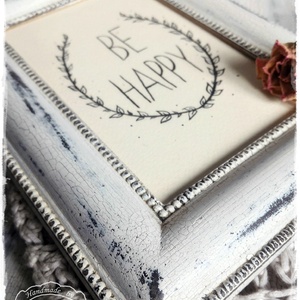 Törtfehér Vintage Képkeret A5 - fényképtartó / talplenyomat / képtartó / nászajándék / esküvő / fotózás / asztalszám kép -  - Meska.hu