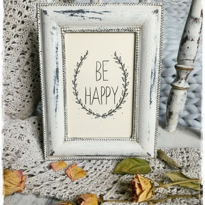 Törtfehér Vintage Képkeret A5 - fényképtartó / talplenyomat / képtartó / nászajándék / esküvő / fotózás / asztalszám kép -  - Meska.hu