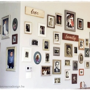 Képkeret Ovális - Törtfehér Vintage 10x15 cm (baba talplenyomat, kézlenyomat, nászajándék, esküvő, asztalszám, fotózás) - otthon & életmód - dekoráció - Meska.hu