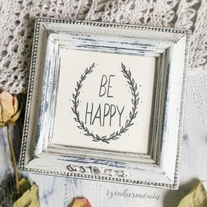 Képkeret 9x9 cm - Törtfehér Vintage négyzet (fényképtartó, baba kézlenyomat, esküvő, asztalszám, jegyes fotózás) - otthon & életmód - dekoráció - Meska.hu