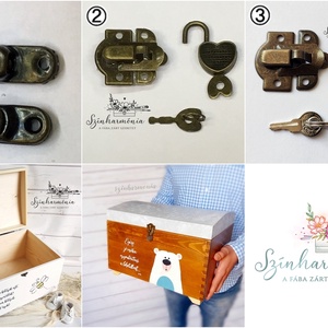 Emlékláda - Barátság (névre szóló emlékőrző kincsesláda és tárolóláda) - otthon & életmód - tárolás & rendszerezés - láda - Meska.hu