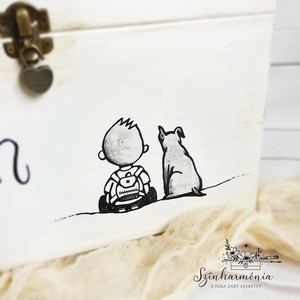 Emlékláda - Barátság (névre szóló emlékőrző kincsesláda és tárolóláda) - otthon & életmód - tárolás & rendszerezés - láda - Meska.hu