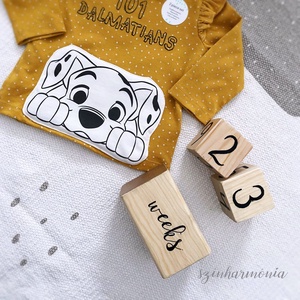 Mérföldkő kockák 4 db-os szettben (betűs fakocka) - játék & sport - Meska.hu