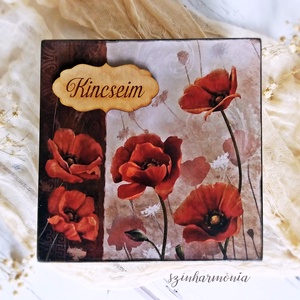 Ajándékdoboz 3 db háziszappannal - Pipacsok - LIMITÁLT - otthon & életmód - dekoráció - asztal és polc dekoráció - díszdoboz - Meska.hu