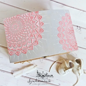 Emlékőrző fadoboz - Rózsa mandala - otthon & életmód - tárolás & rendszerezés - doboz - Meska.hu