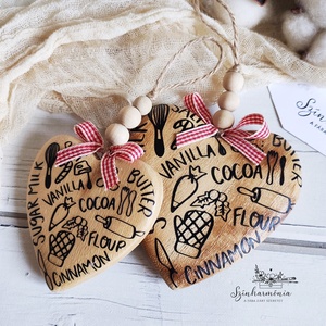 Karácsonyfadísz párban - Konyhatündér, Karácsony, Karácsonyi lakásdekoráció, Karácsonyfadíszek, Fotó, grafika, rajz, illusztráció, MESKA