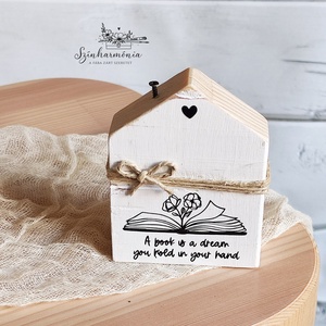 Dekorházikó kéménnyel - Édes Otthon (könyv), Otthon & Életmód, Dekoráció, Dísztárgy, Famegmunkálás, Festett tárgyak, MESKA