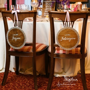 Esküvői szék dekorációk