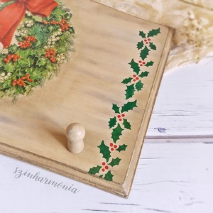 Akasztó - Karácsonyi koszorú - LIMITÁLT - karácsony - karácsonyi lakásdekoráció - karácsonyi lakásdíszek - Meska.hu