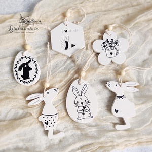 Ajándékcsomag Húsvétra 6 db-os vegyes díszekkel - LIMITÁLT - otthon & életmód - dekoráció - fali és függő dekoráció - függődísz - Meska.hu