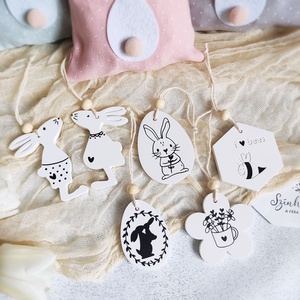 Ajándékcsomag Húsvétra 6 db-os vegyes díszekkel - LIMITÁLT - otthon & életmód - dekoráció - fali és függő dekoráció - függődísz - Meska.hu