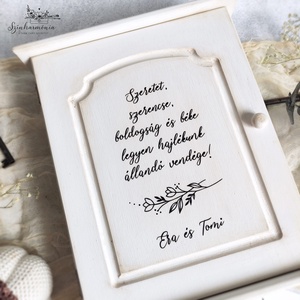 Kulcstartó szekrény - Jókívánság - otthon & életmód - dekoráció - fali és függő dekoráció - fali kulcstartó - Meska.hu