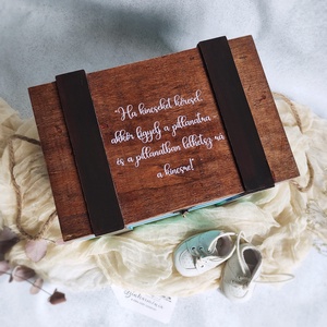 Nagyobb kincsesláda zsinóros fogantyúval - Hullámzás - otthon & életmód - tárolás & rendszerezés - láda - Meska.hu