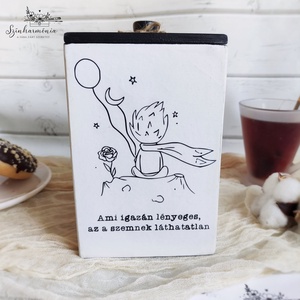 Fa tároló tetővel (kisebb) - Kis herceg - otthon & életmód - konyhafelszerelés, tálalás - konyhai tárolás - fűszertartó - Meska.hu