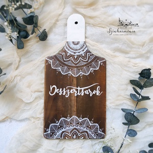 Desszertsarok - Esküvői tábla, Esküvő, Dekoráció, Tálalás, Festett tárgyak, Fotó, grafika, rajz, illusztráció, MESKA