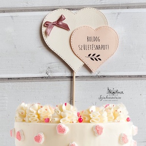 Térhatású tortabeszúró - Boldog születésnapot (leveleság), Otthon & Életmód, Konyhafelszerelés, tálalás, Sütés, főzés, Sütidísz, Papírművészet, Mindenmás, MESKA