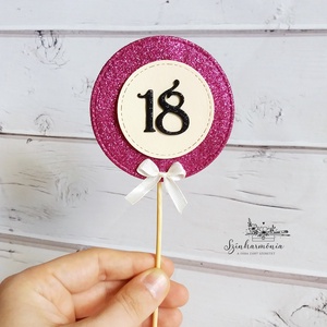 Térhatású tortabeszúró - 18as karika (pink), Otthon & Életmód, Konyhafelszerelés, tálalás, Sütés, főzés, Sütidísz, Papírművészet, Mindenmás, MESKA