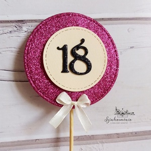 Térhatású tortabeszúró - 18as karika (pink) - otthon & életmód - konyhafelszerelés, tálalás - sütés, főzés - sütidísz - Meska.hu