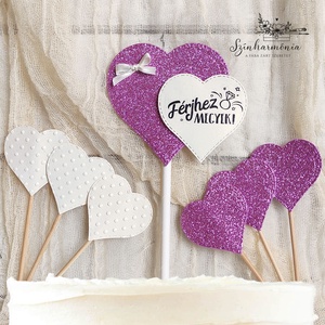 Térhatású tortabeszúró - Férjhez megyek (lánybúcsú), Otthon & Életmód, Konyhafelszerelés, tálalás, Sütés, főzés, Sütidísz, Papírművészet, Mindenmás, MESKA