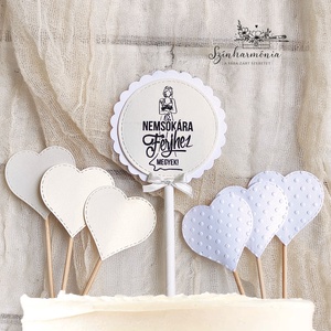 Térhatású tortabeszúró - Nemsokára férjhez megyek (lánybúcsú) - Meska.hu