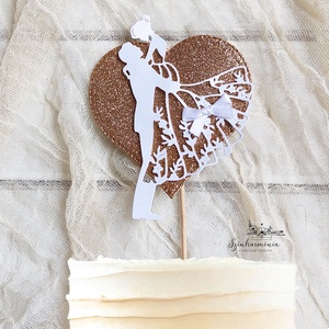 Térhatású tortabeszúró - Táncoló pár - Meska.hu