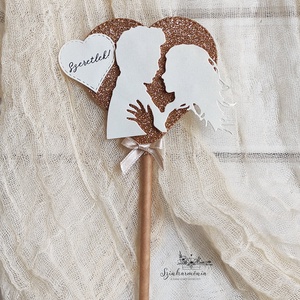 Térhatású tortabeszúró - Szeretlek - otthon & életmód - konyhafelszerelés, tálalás - sütés, főzés - sütidísz - Meska.hu