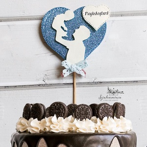 Térhatású tortabeszúró - Megérkeztem Apa!, Otthon & Életmód, Konyhafelszerelés, tálalás, Sütés, főzés, Sütidísz, Papírművészet, Mindenmás, MESKA