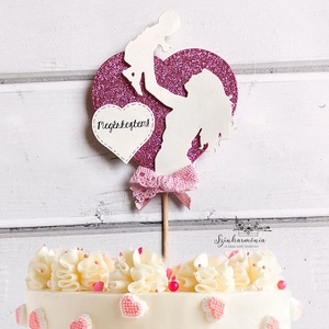 Térhatású tortabeszúró - Megérkeztem Anya!, Otthon & Életmód, Konyhafelszerelés, tálalás, Sütés, főzés, Sütidísz, Papírművészet, Mindenmás, MESKA