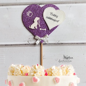 Térhatású tortabeszúró - Kutyus, Otthon & Életmód, Konyhafelszerelés, tálalás, Sütés, főzés, Sütidísz, Papírművészet, Mindenmás, MESKA