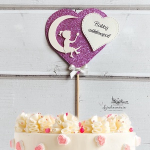 Térhatású tortabeszúró - Kiscsillag lány, Otthon & Életmód, Konyhafelszerelés, tálalás, Sütés, főzés, Sütidísz, Papírművészet, Mindenmás, MESKA