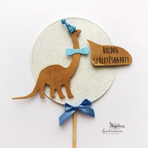 Térhatású tortabeszúró - Dínó - otthon & életmód - konyhafelszerelés, tálalás - sütés, főzés - sütidísz - Meska.hu