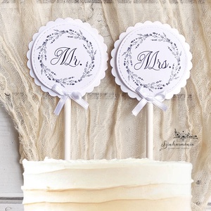 Térhatású tortabeszúró - Mr. és Mrs., Otthon & Életmód, Konyhafelszerelés, tálalás, Sütés, főzés, Sütidísz, Papírművészet, Mindenmás, MESKA