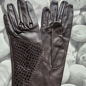 kroko betétes - ruha & divat - sál, sapka, kendő - kesztyű - Meska.hu