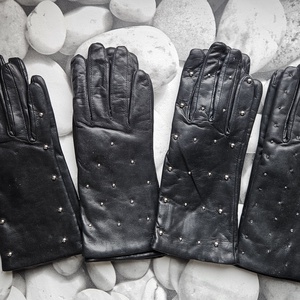 fekete, szegecses - ruha & divat - sál, sapka, kendő - kesztyű - Meska.hu