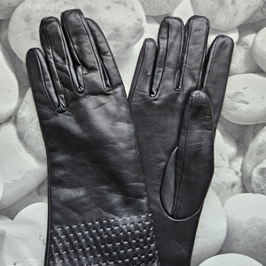 fekete, díszítéssel - ruha & divat - sál, sapka, kendő - kesztyű - Meska.hu